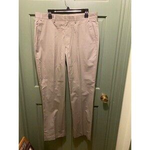 Puritan Cape Cod Men 36 x 32" Beige Khaki Flat Front Chino Pants Preppy Academia